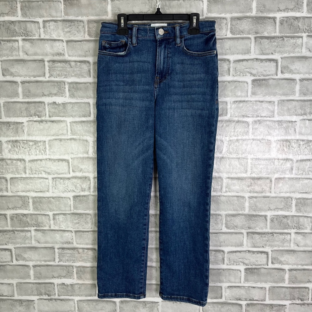 Frame Denim Le High Straight 5 Pocket Casual Stretch Jeans Womens 27 / 27 x 26